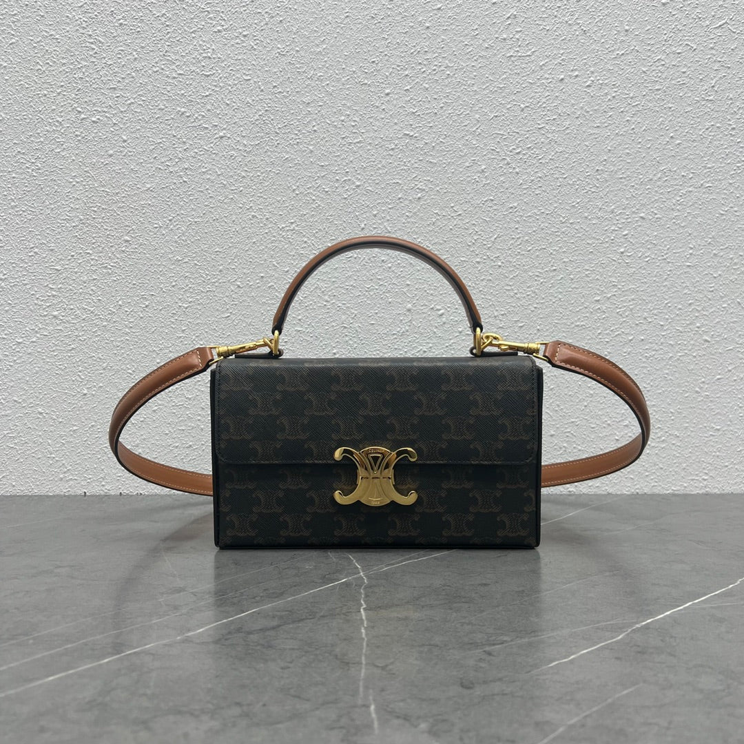 Top Quality Box Triomphe In Triomphe For Canvas Tan Travel Bag