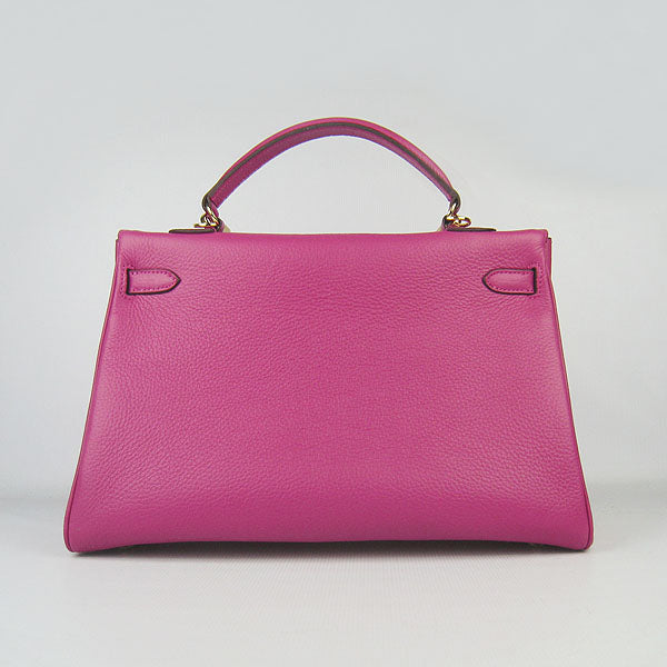 Hermes Luxury Kelly Cm Togo Handbag Peach Golden Leather Travel Bag