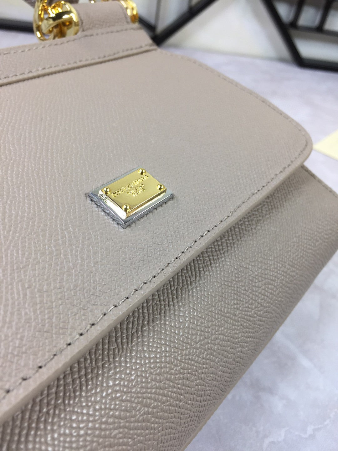 Top Quality Sicily Handbag In Dauphine Grey Medium Travel Bag
