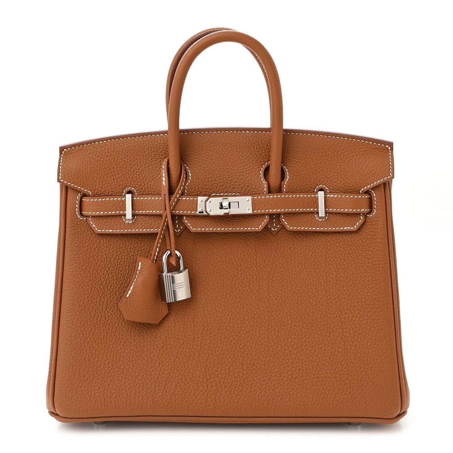 Hermes Togo Birkin Handbag Gold Travel Bag 25 Gold 1712782