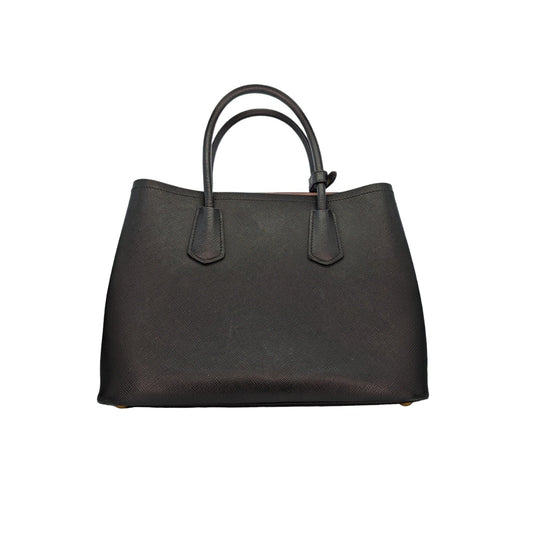 Prada Prada Saffiano Cuir Medium Double Tote 1Bg775 Tote Bag