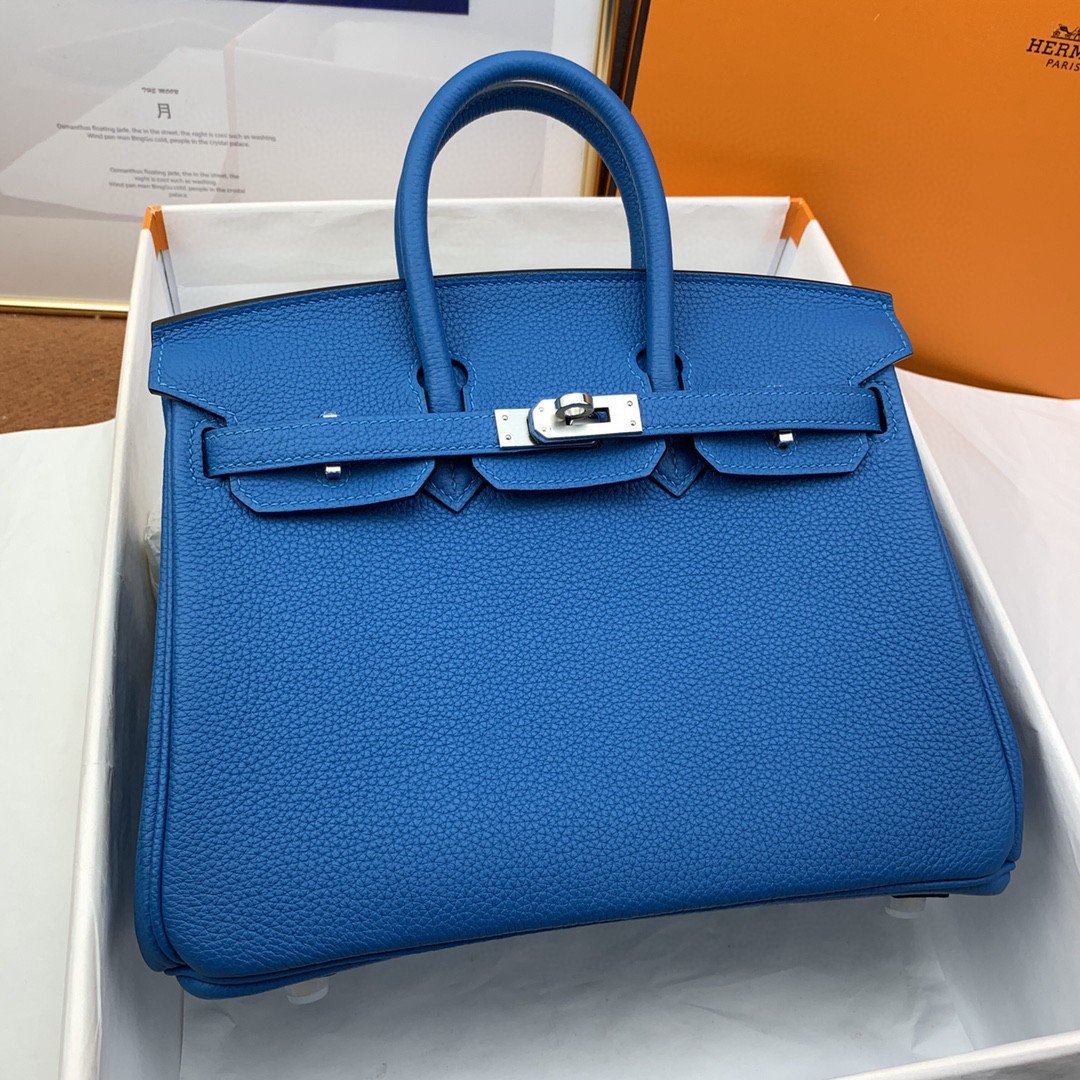Top Quality Birkin Nata Swift For Women Blue Travel Bag