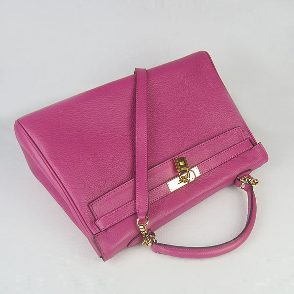 Hermes Luxury Kelly Cm Togo Handbag Peach Golden Leather Travel Bag