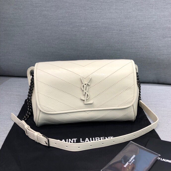 YSL Saint Laurent Niki Shoulder Bag Quilted Chain 11In28Cm Ysl 8322