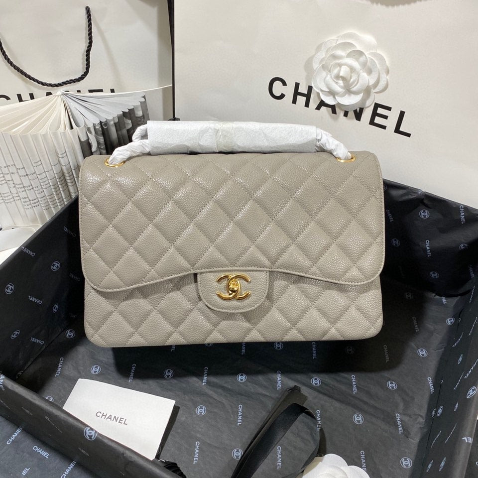 Chllarge Classic Handbag Hardware Grey For Women Gold Shoulder Bag