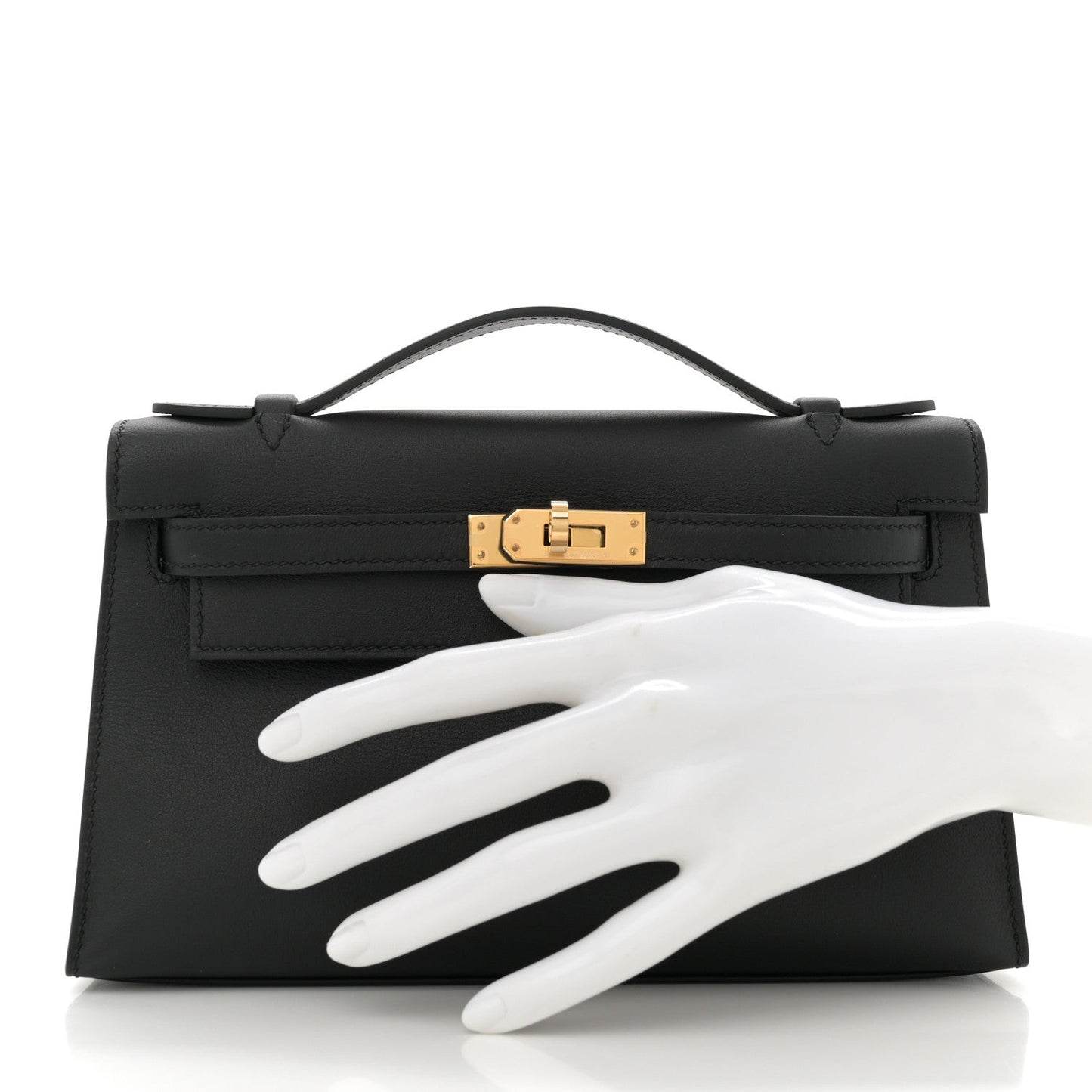 Hermes Swift Kelly Pochette Clutch Black Clutch Bag Clutch Black 1717678