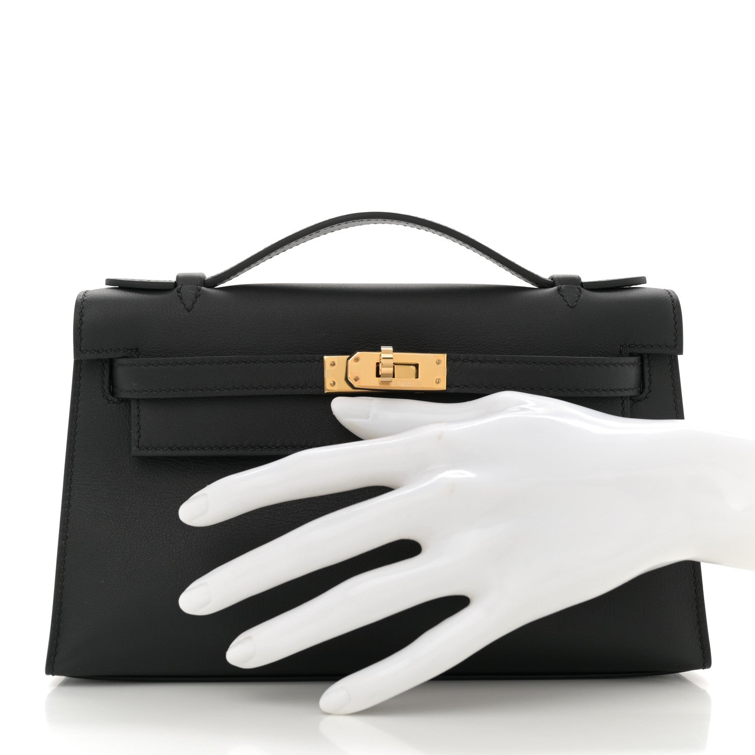Hermes Swift Kelly Pochette Clutch Black Clutch Bag Clutch Black 1717678