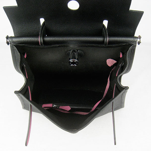 Hermes Luxury Herbag Ladies Pink Travel Bag