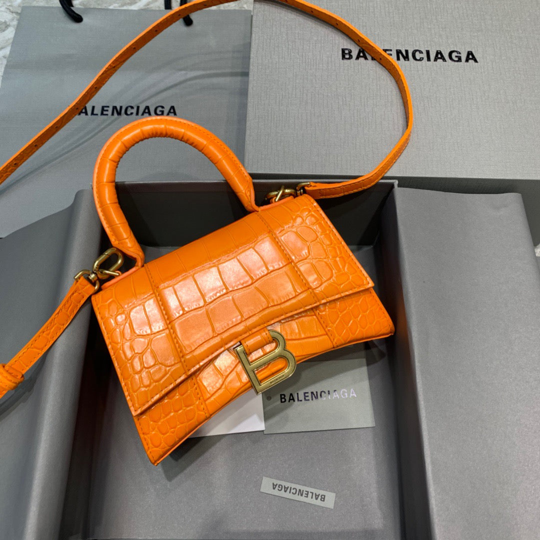 Top Quality Hourglass Xs Handbag In Orange Travel Bag