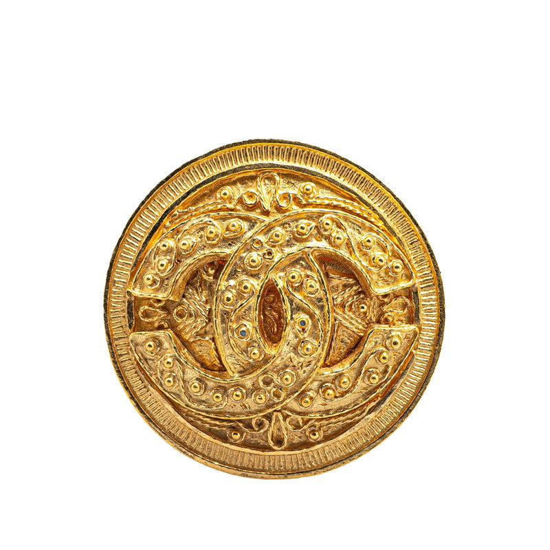 Chanel Gold Plated Coco Mark Brooch