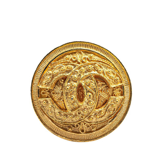 Chanel Gold Plated Coco Mark Brooch
