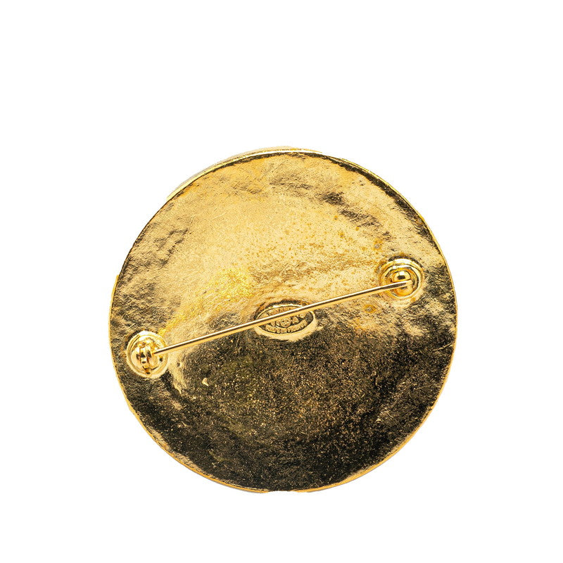 Chanel Gold Plated Coco Mark Brooch