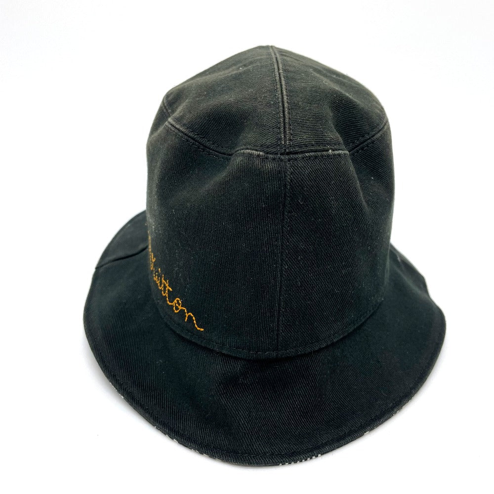 Louis Vuitton Bonnet Distorted Damier 60 Cotton Black Hat
