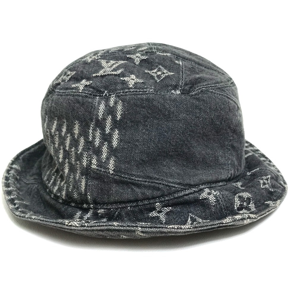Louis Vuitton x bonnet MADE Heart „M Denim Cotton Black White Hat