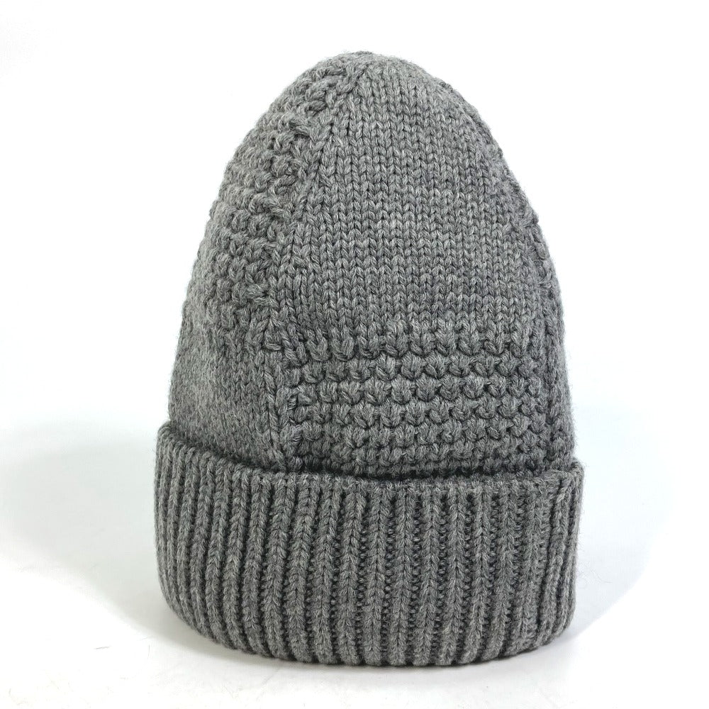 Louis Vuitton Knit M74404 Beanie knit Damier Wool Gray Apparel