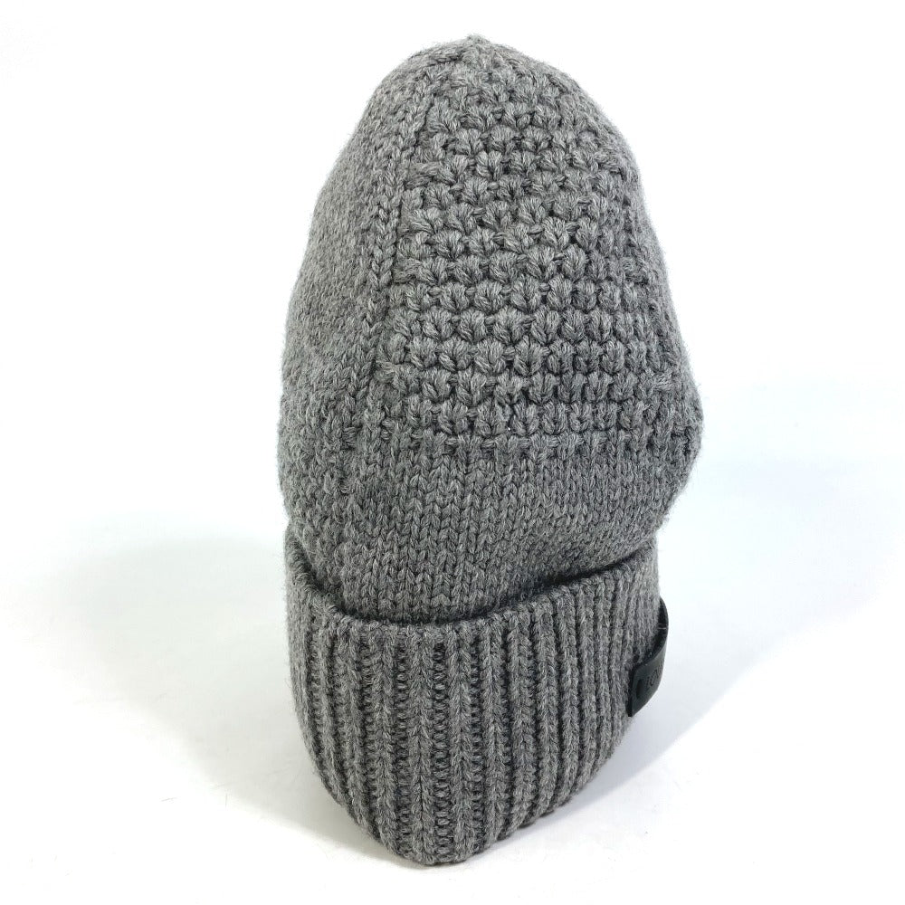 Louis Vuitton Knit M74404 Beanie knit Damier Wool Gray Apparel