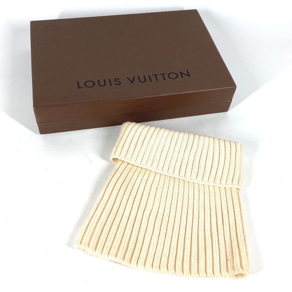 Louis Vuitton Knit Ivorytype beanie knit Wool Logo Apparel