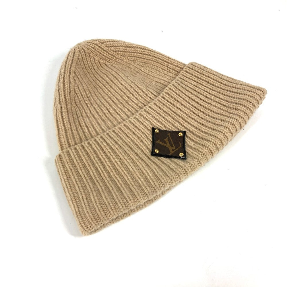 Louis Vuitton Knit M77290 Bone Beanie Wool Beige Apparel