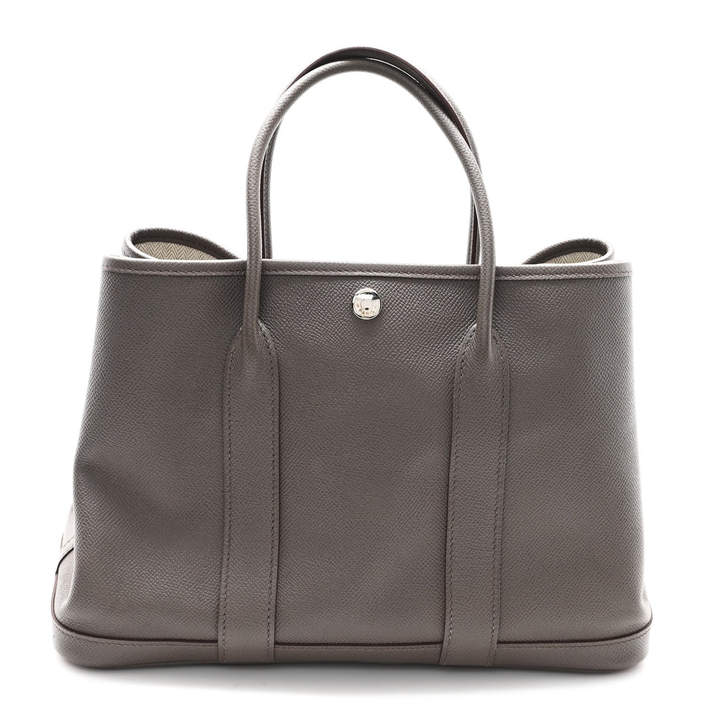 Hermes Epsom Garden Party Tpm Etain Handbag Travel Bag