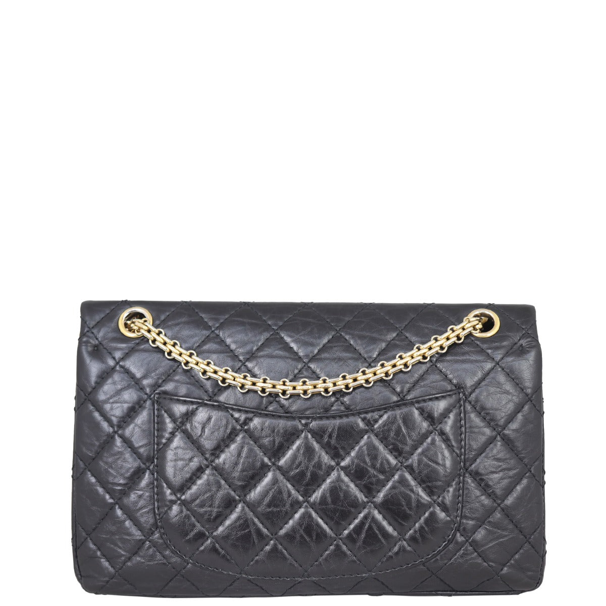 Chanel 2.55 Reissue 226 Double Bag Black Flap Handbag