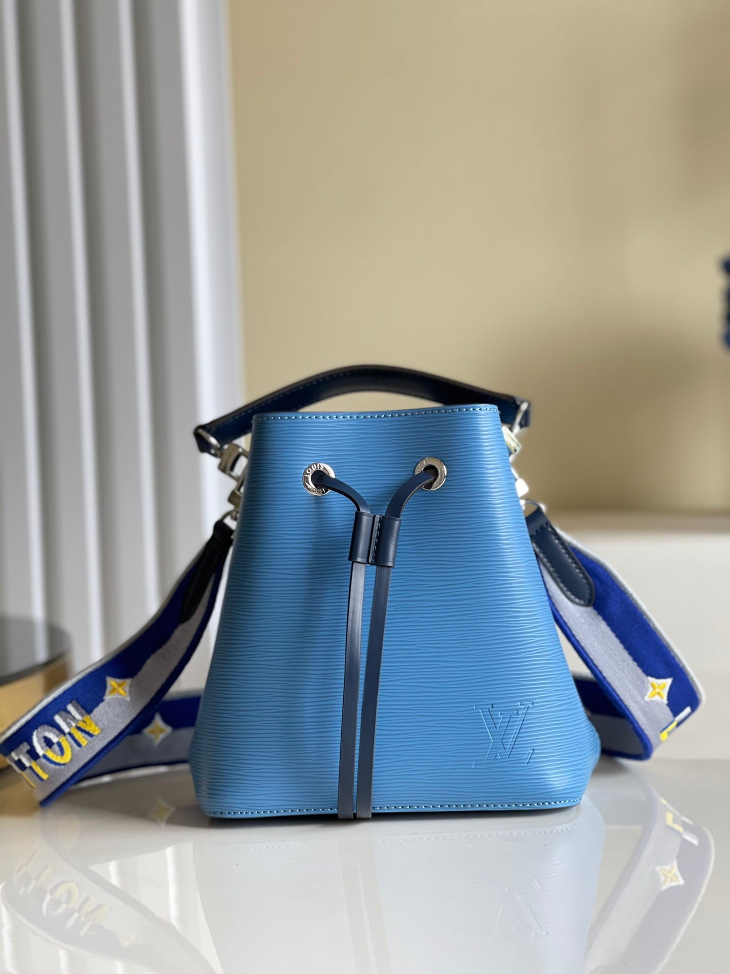 Top Quality Neonoe Bb Bag Bleuet For Blue Bucket Crossbody Bag