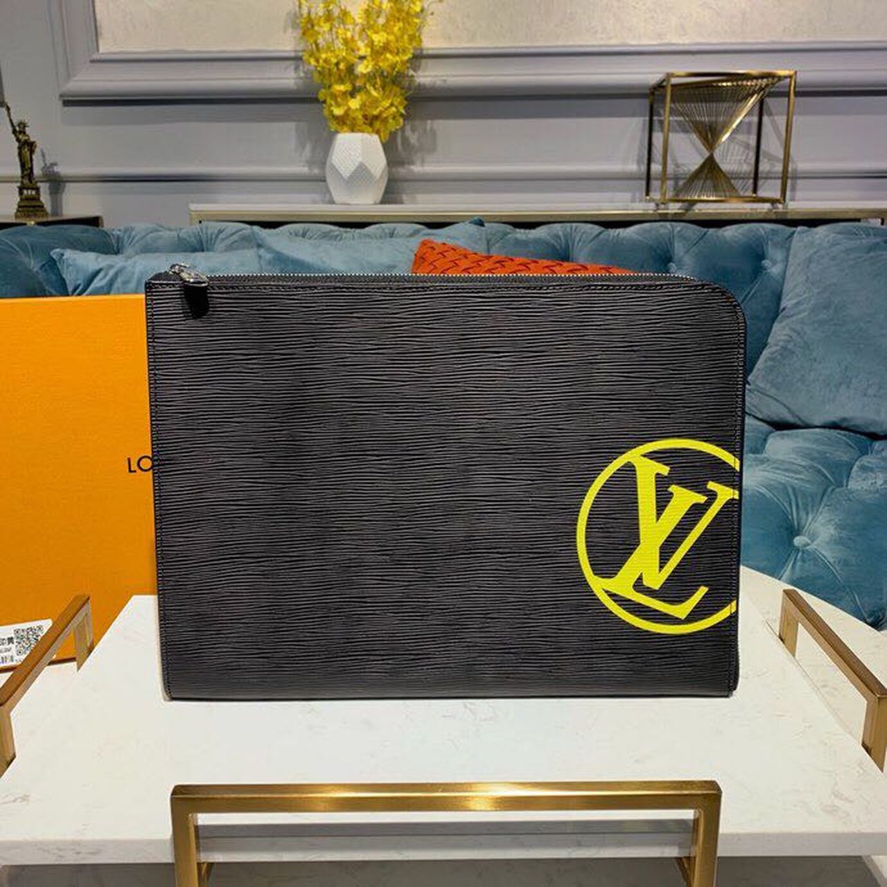 Top Quality Pochette Jour Gm Epi Yellow Black Travel Bag