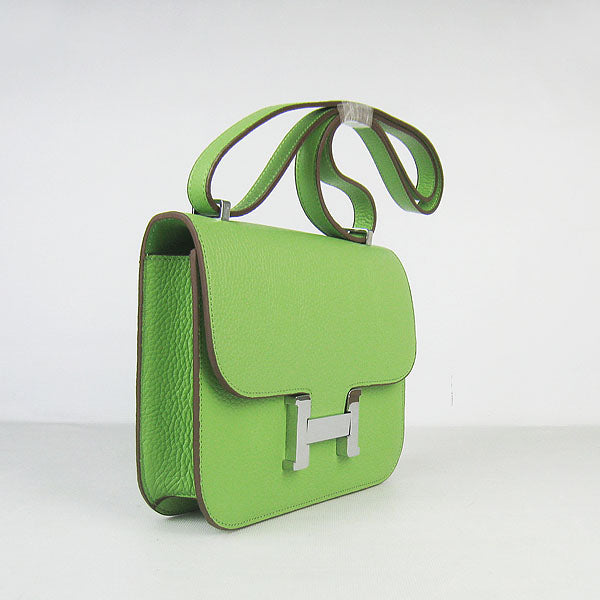 Hermes Luxury Constance Cowskin Bag H Leather Green Travel Bag