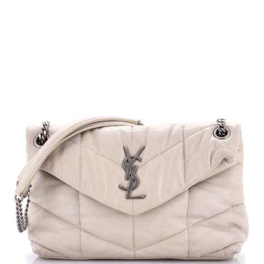 YSL Saint Laurent Saint Laurent Trending Loulou Puffer Shoulder Bag Leather Quilted Leather Small