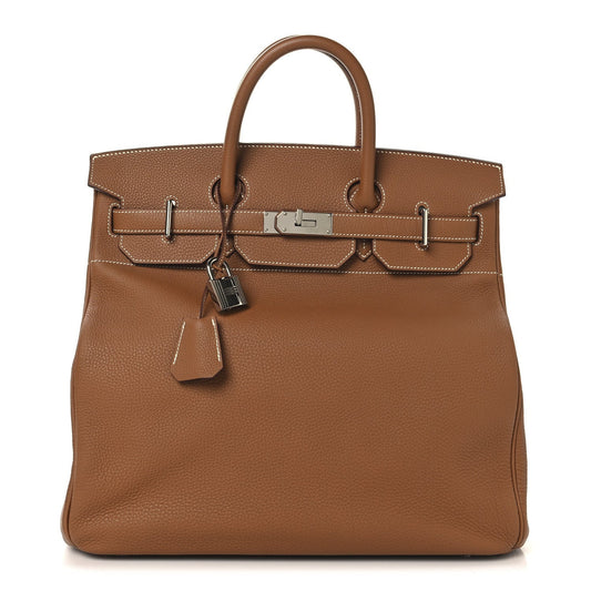 Hermes Togo Hac Birkin Handbag Gold Travel Bag
