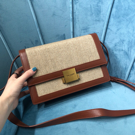 YSL Saint Laurent YSL Top Quality Le Carrã Satchel In Canvas Beige Travel Bag
