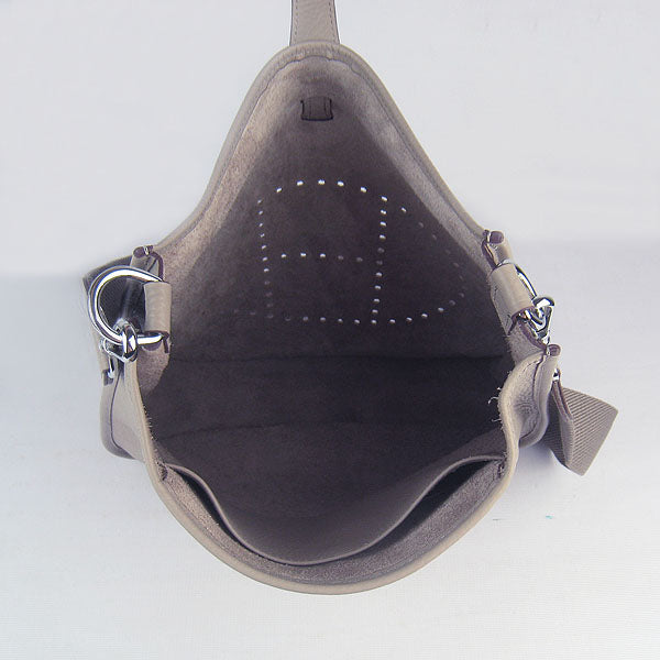 Hermes Luxury Evelyne I Handbag Grey Silver Travel Bag