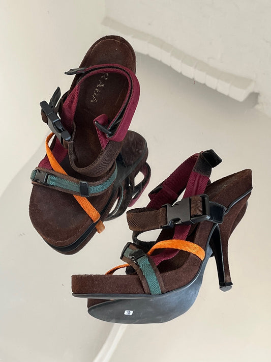 Prada Handbag Buckle heels Shoes