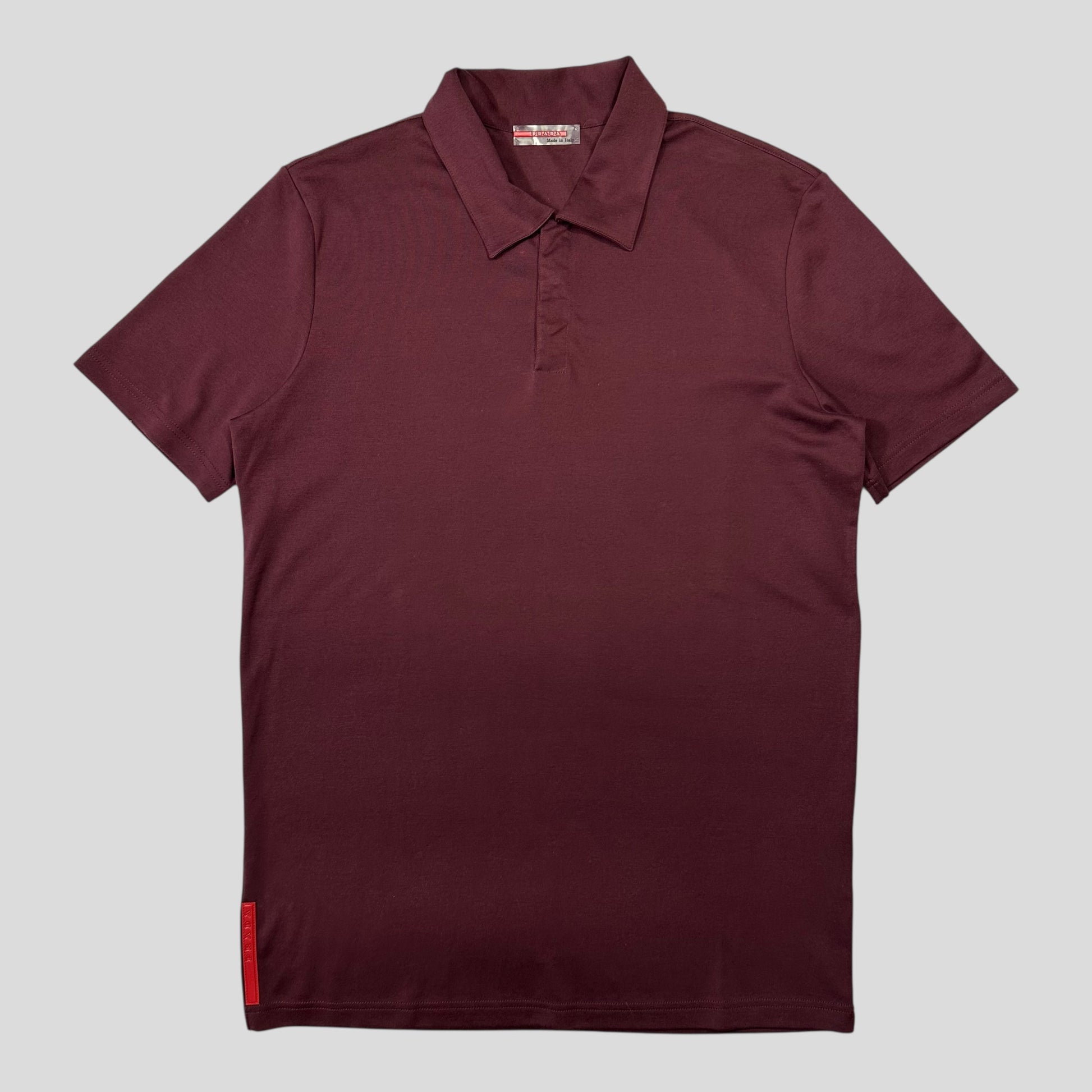 Prada Handbag Sport 00’s Burgundy Soft Cotton Detailed Shirt Nylon