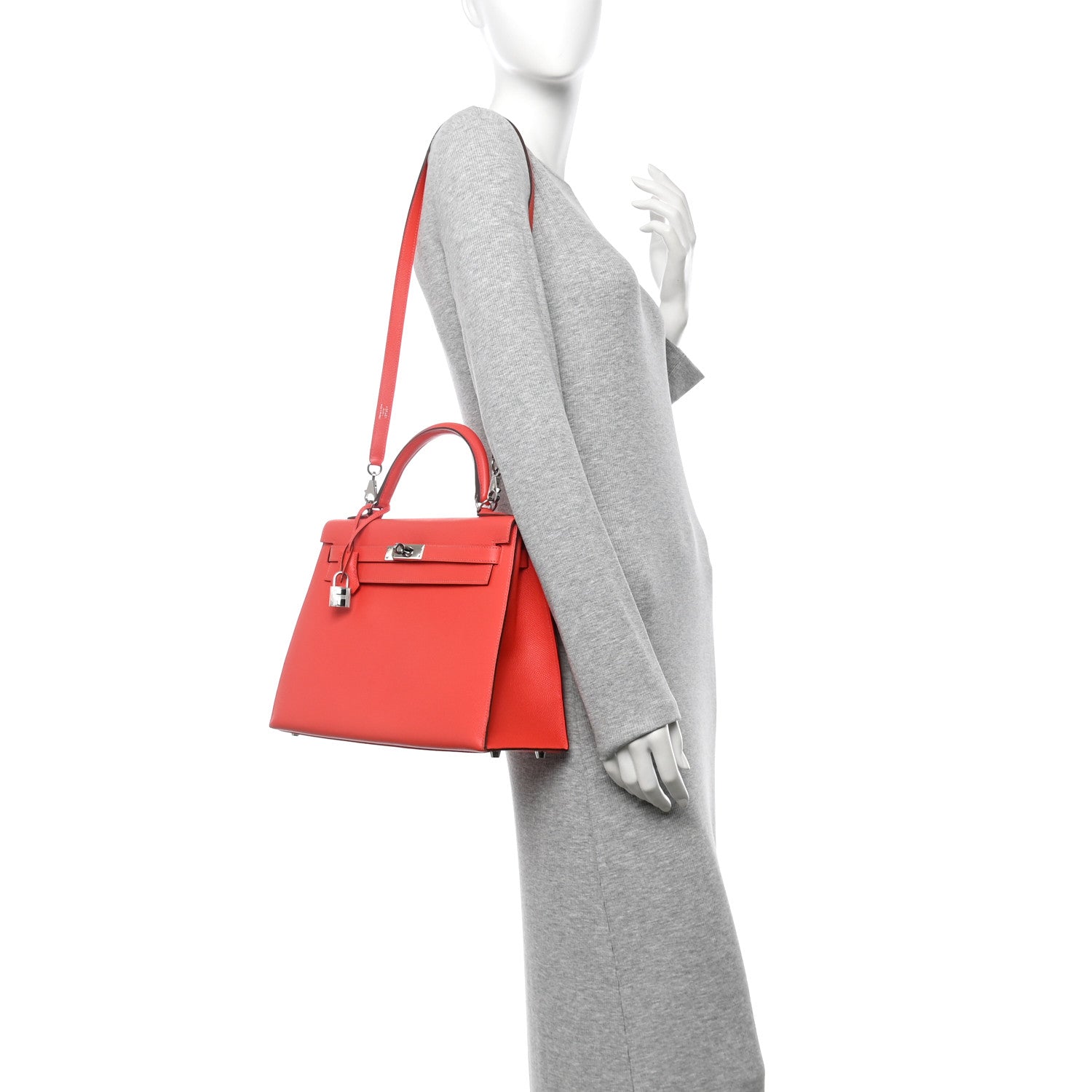 Hermes Epsom Kelly Sellier Rose Jaipur Handbag Travel Bag Rose Jaipur 1727503