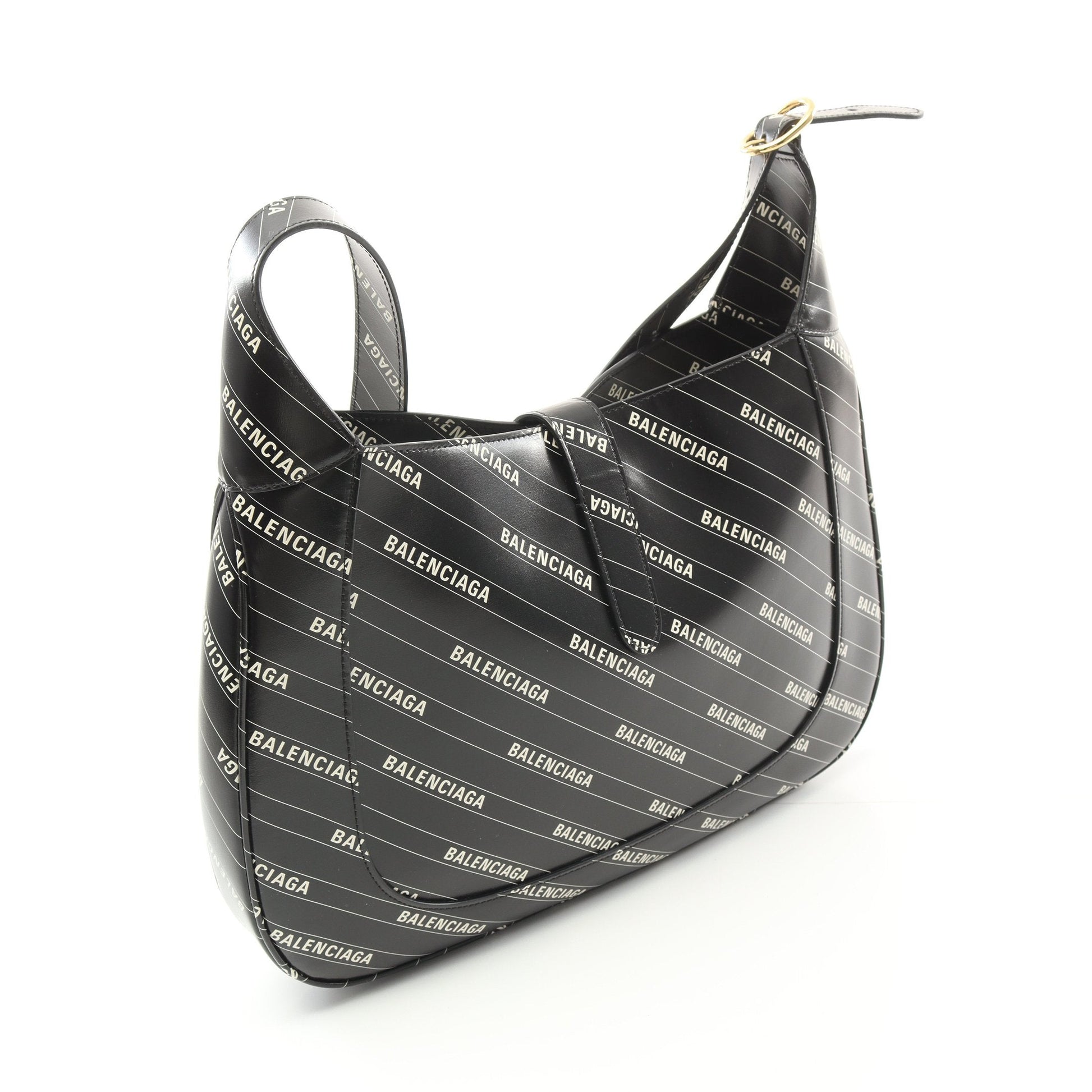 Gucci * Luxury Balenciaga Trending Hacker Leather Black White Shoulder Bag