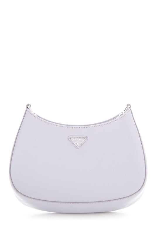 Prada Lilac Cleo Brushed Handbag Leather Travel Bag