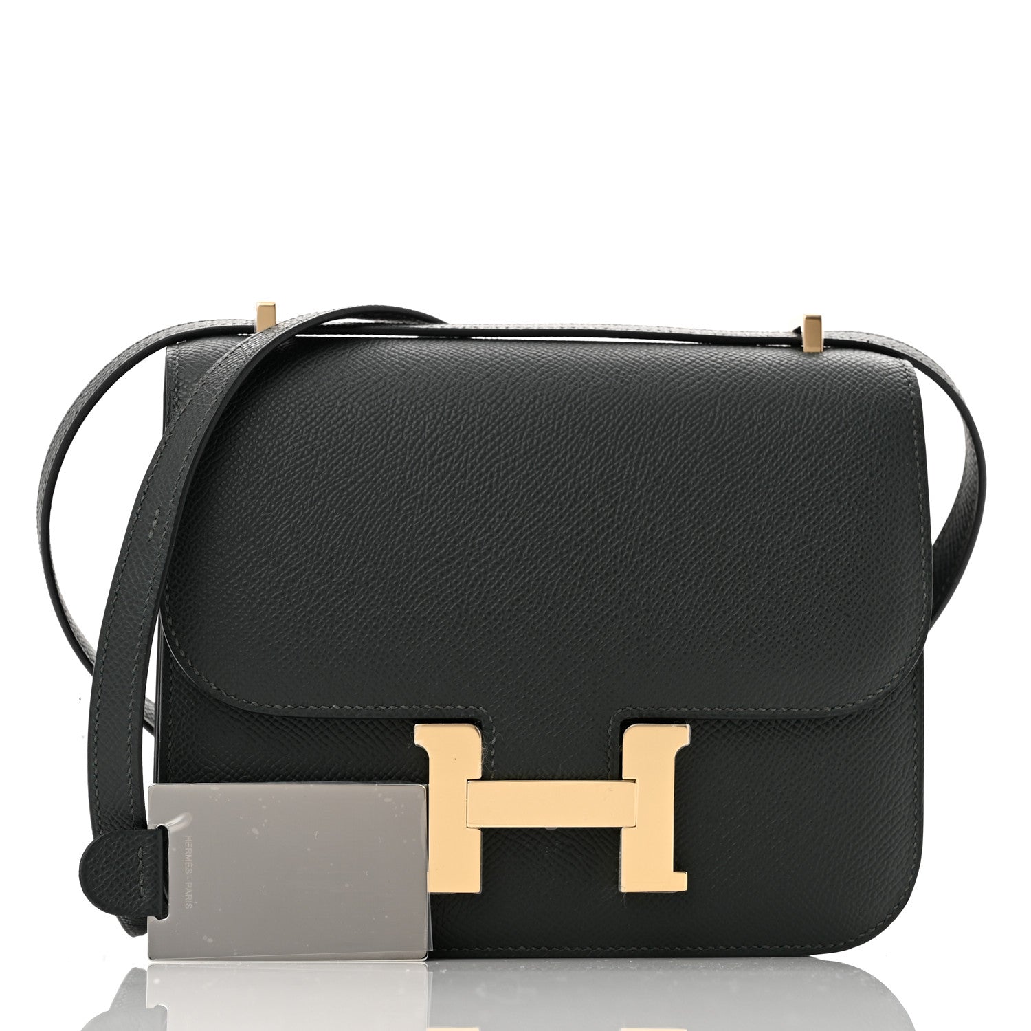 Hermes Epsom Constance Vert Fonce Handbag Travel Bag