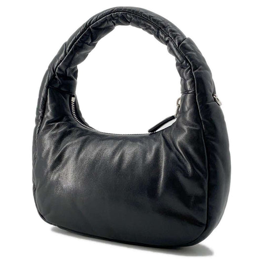 Prada Padded Nappa 2Way Handbag Leather Black Travel Bag