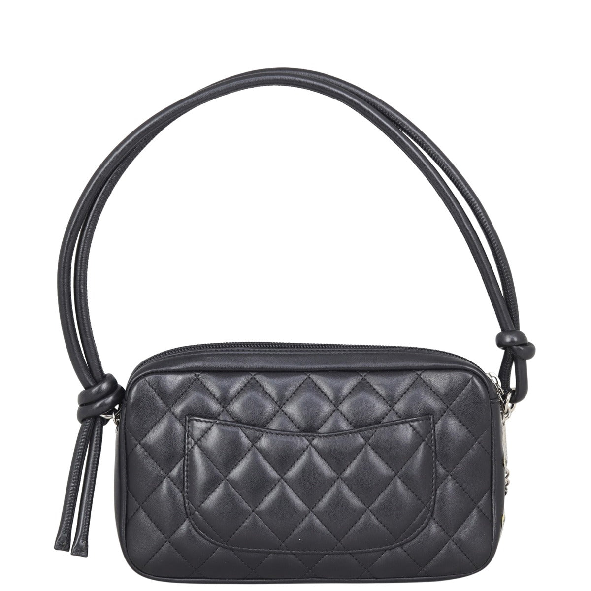 Chanel Ligne Cambon Pochette Hardware Silver Handbag