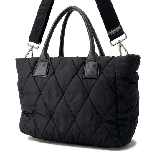 Prada Bomber 2Way Tote Bag Nylon Black
