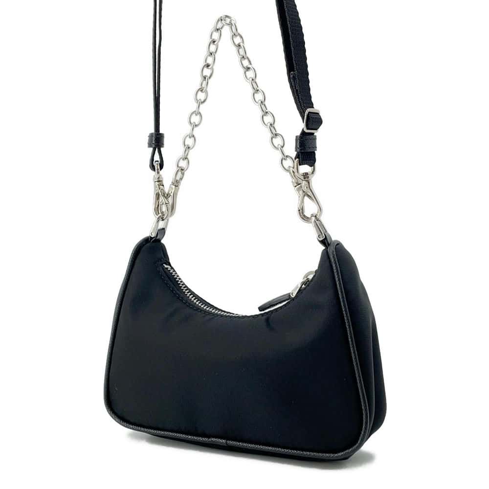 Prada Re Edition Shoulder Bag Nylon Black Mini