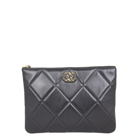 Chanel 19 Pouch Handbag Black