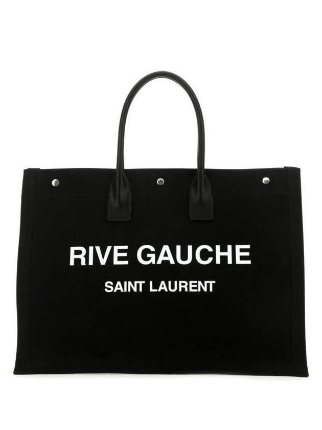 YSL Saint Laurent Luxury Trending Rive Gauche Lino Legend Tote Bag Black Large Vr 1070 7