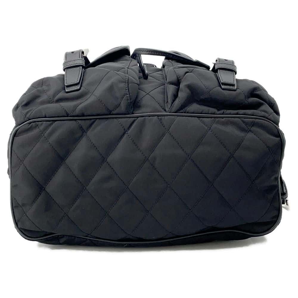 Prada Backpack Nylon Quilted Black