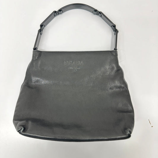 Shoulder Bag AB Rank d pr9911js Leather Black