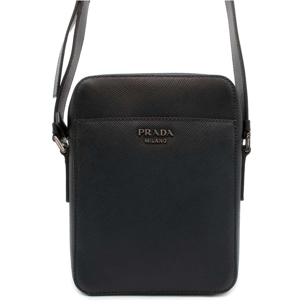 Prada Shoulder Bag With Leather Saffiano Black
