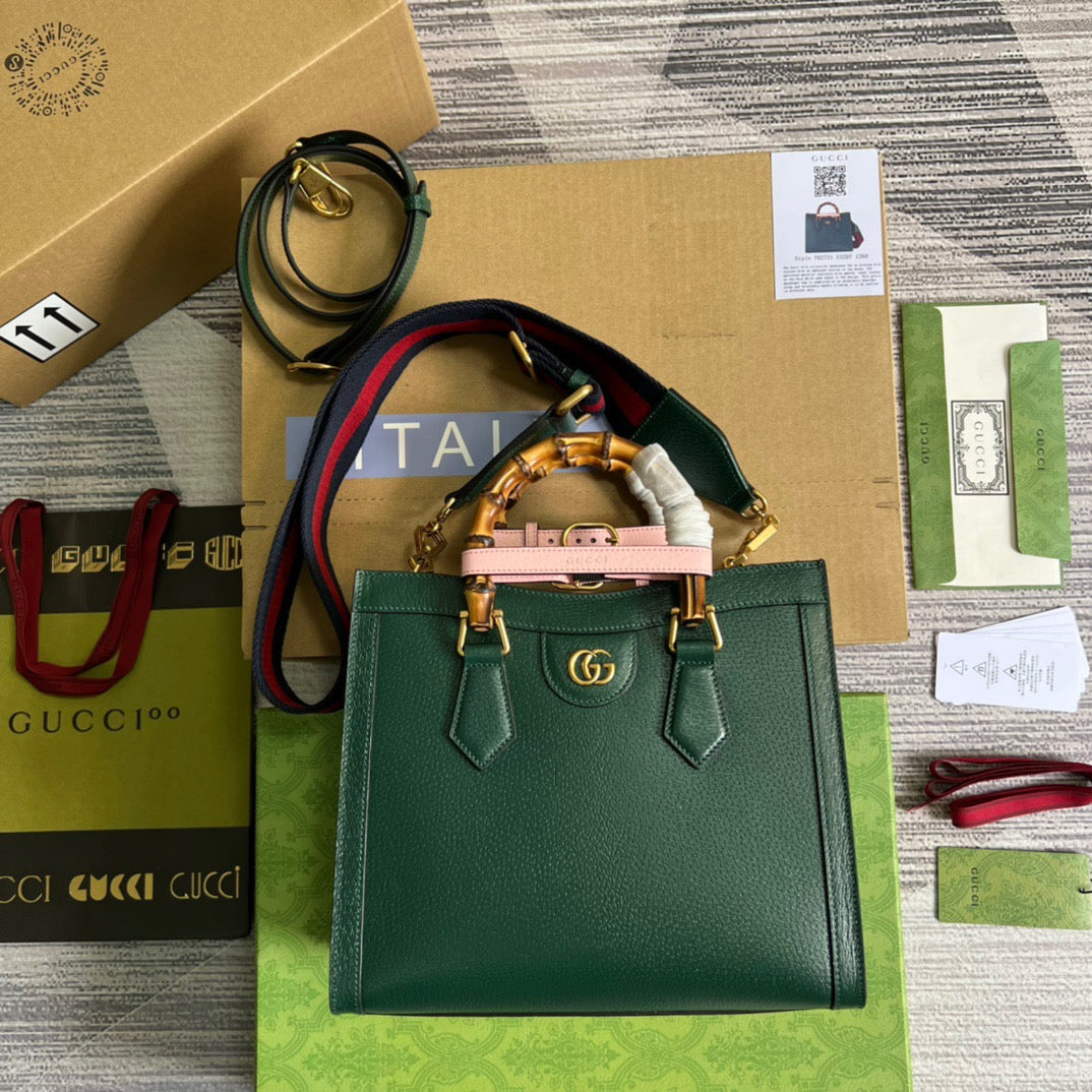 gg Diana , ’s 11in Green Small Tote Bag