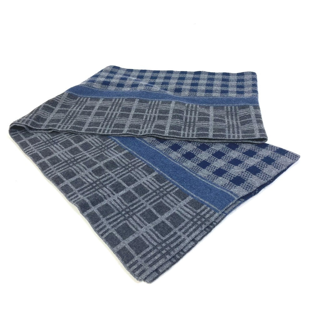 Louis Vuitton Scarf M74955 Escharp tartan check Wool Gray Apparel