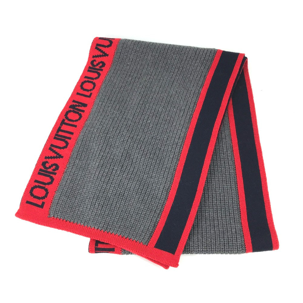 Louis Vuitton Scarf M71255 Escharp Generation Wool Gray Apparel