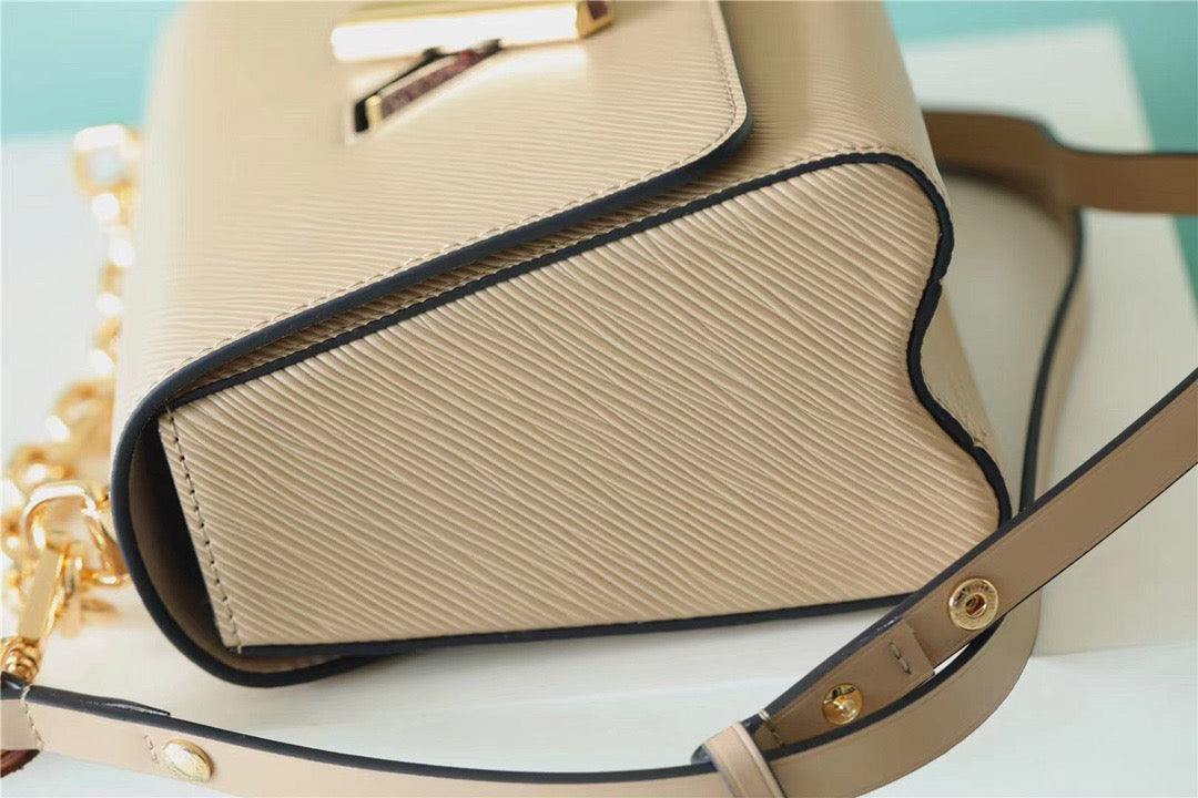 Top Quality Twist Mm Epi For Women Beige Crossbody Bag